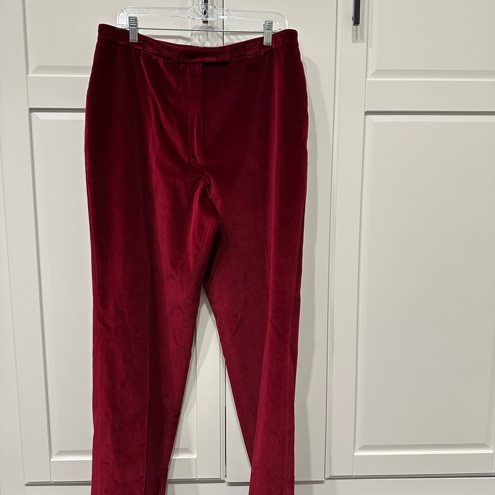 Faconnable Red Velvet Pants